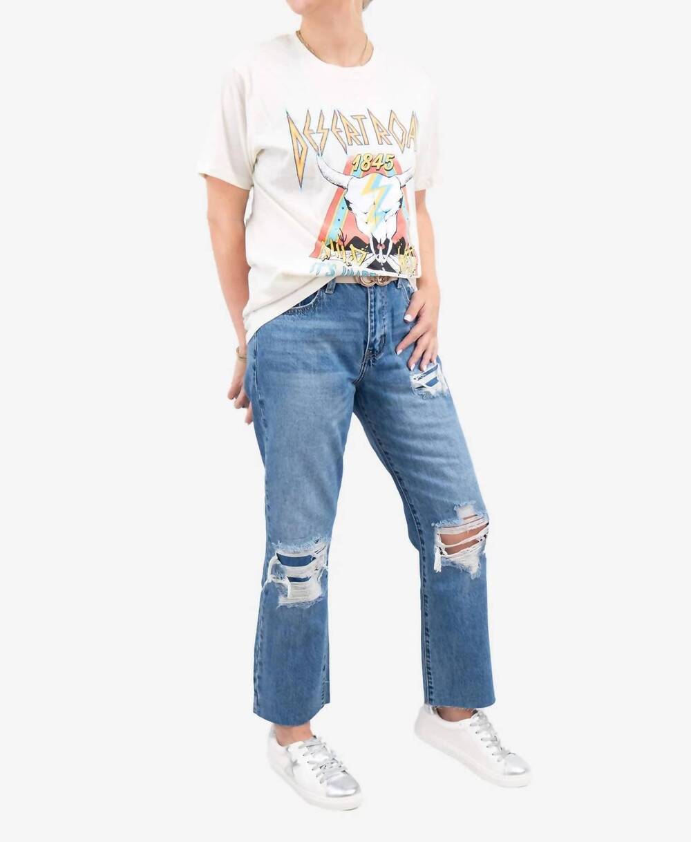 NEW KANCAN women's ultra high rise jeans in blue